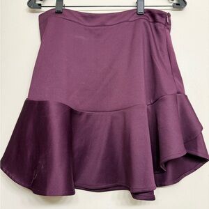Piperlime Collection Plum Ruffle Mini Skirt – Size Small